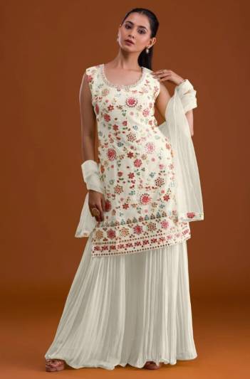 DN 1004 BY OM SAI DESIGNER FANCY PLAZZO SUITS WHOLESALER IN INDIA